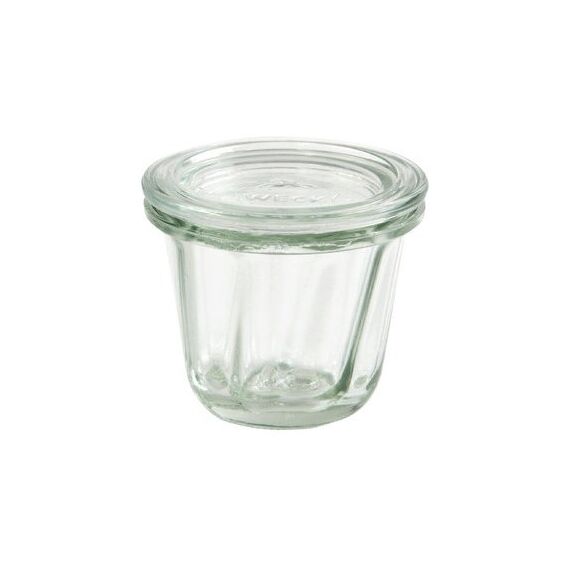 Weck Gugelhupf-Glas 80 ml mit Glasdeckel