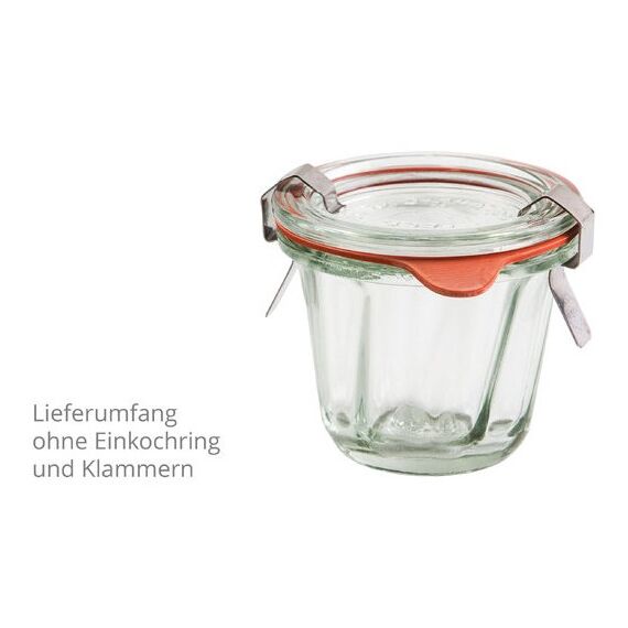 Weck Gugelhupf-Glas 80 ml mit Glasdeckel, 2 image