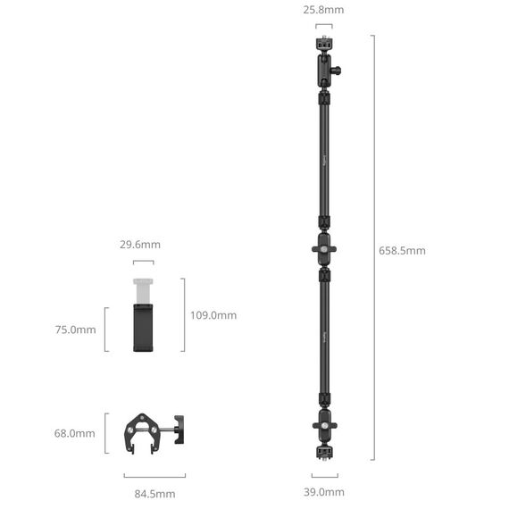 SmallRig 5625 Aktive Halterung Handy/Smartphone Schwarz, 2 image