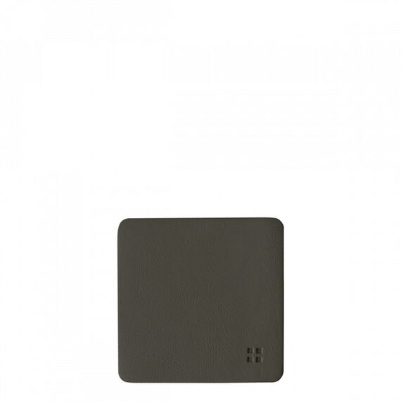 Sola Glasuntersetzer eckig PVC anthrazit 10x10 cm - Elements Ambiente