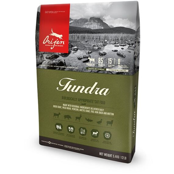 Orijen Tundra Katzen-Trockenfutter 1,8 kg Adult Ente, Wildschwein