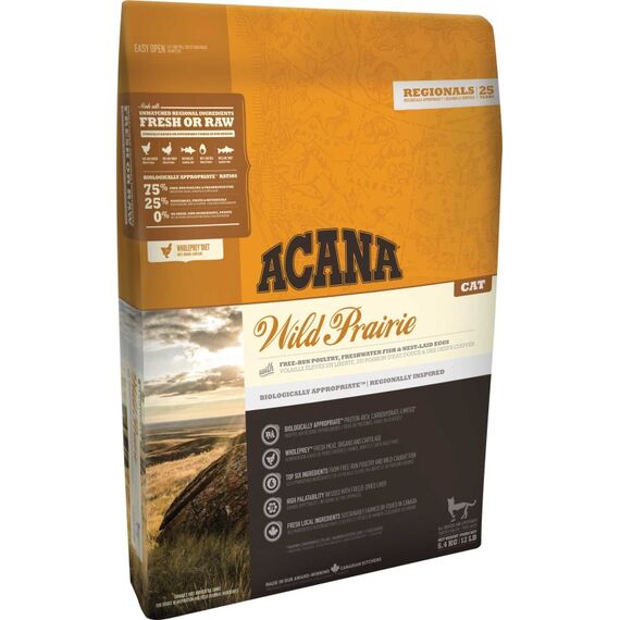 Acana Cat TF Regionals Wild Prairie Katzen-Trockenfutter 4,5 kg Adult Huhn, Fisch