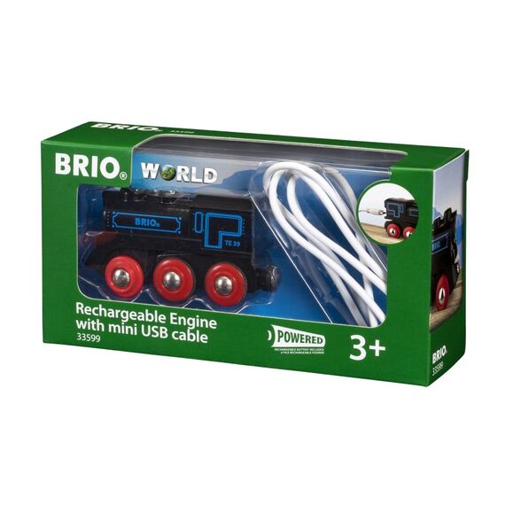 BRIO Schwarze Akku-Lok mit Mini-USB, 4 image