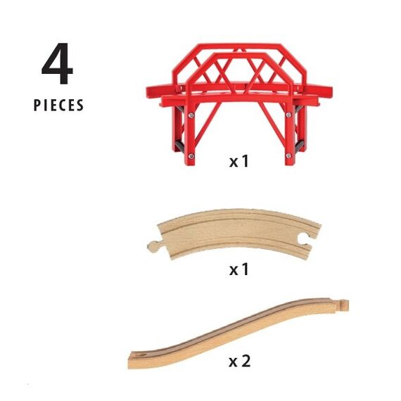 BRIO Bahnbrücke mit Auffahrten, 4 image