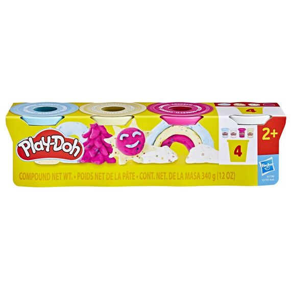 Play-Doh 4er-Pack Konfettiknete