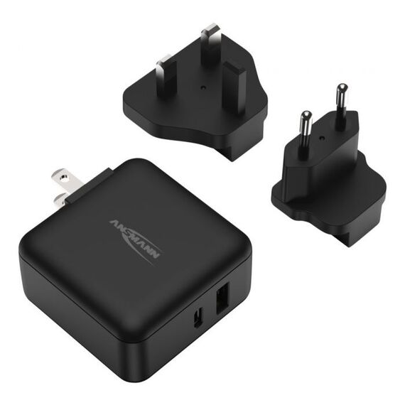 Ansmann 1001-0140 Ladegerät für Mobilgeräte Handy, Laptop, Tablets Schwarz AC Drinnen