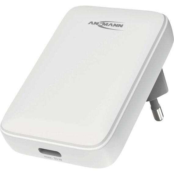 Ansmann 1001-0173 Ladegerät für Mobilgeräte Handy, Laptop, Smartphone Grau, Weiß AC Schnellladung Drinnen