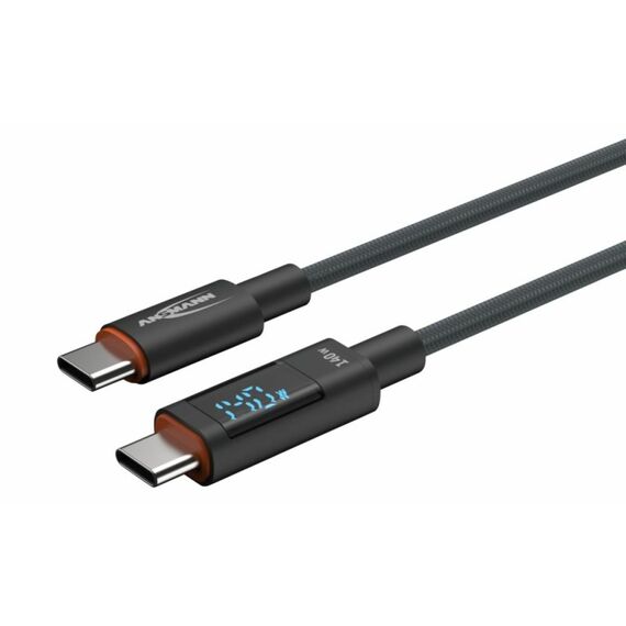 Ansmann 1700-0176 USB Kabel USB 2.0 1,2 m USB C 0,48 Gbit/s 140 W Anthrazit, 9 image