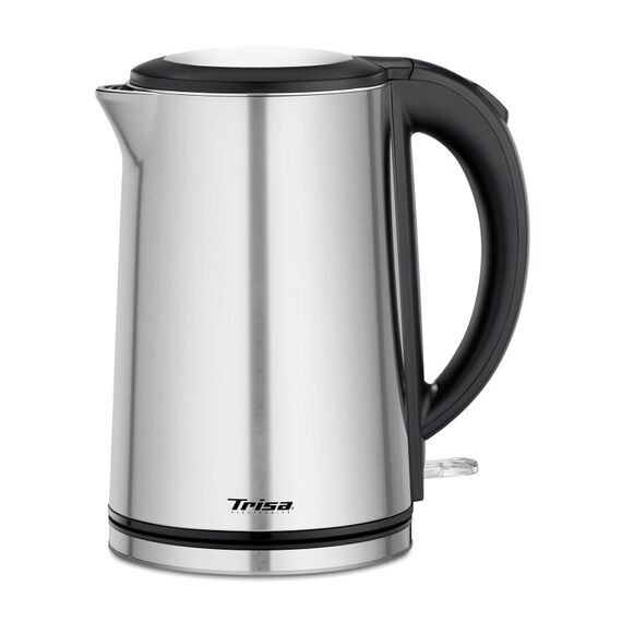 Trisa Comfort Touch Wasserkocher 1,5 l 2200 W Schwarz, Edelstahl
