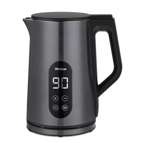 Trisa Digital Boil Wasserkocher 1,7 l 2200 W Anthrazit, Schwarz