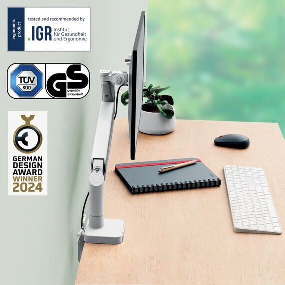 Leitz 64890085 Flachbildschirm-Tischhalterung 81,3 cm (32") Tisch/Bank Grau, 2 image