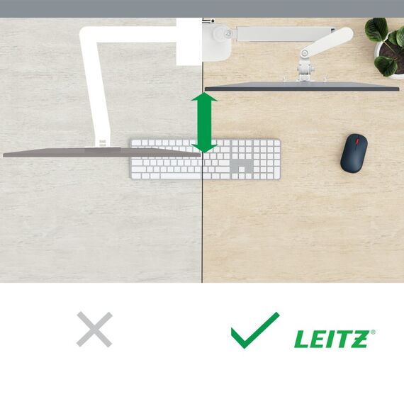 Leitz 64890085 Flachbildschirm-Tischhalterung 81,3 cm (32") Tisch/Bank Grau, 3 image