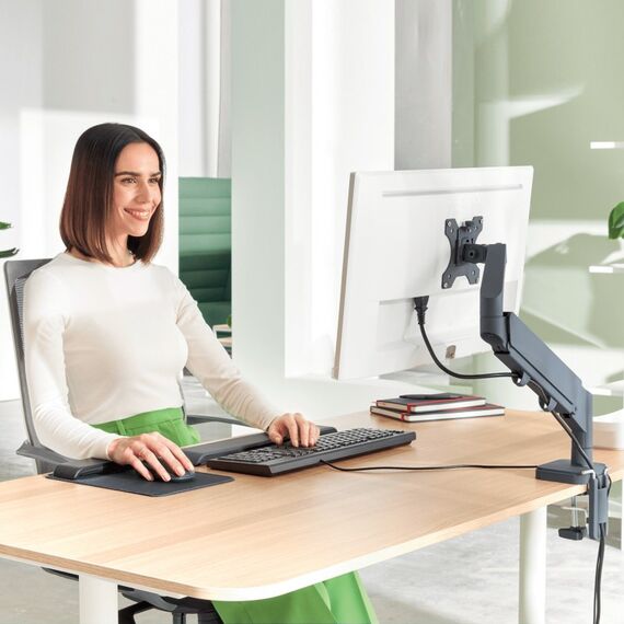 Leitz 64890089 Flachbildschirm-Tischhalterung 81,3 cm (32") Tisch/Bank Grau, 2 image