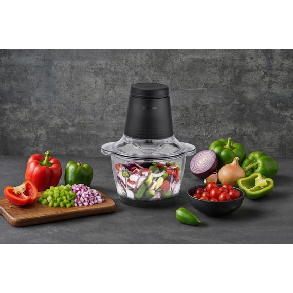 Trisa Chop Noir 1,2 l 400 W Schwarz, Transparent, 4 image