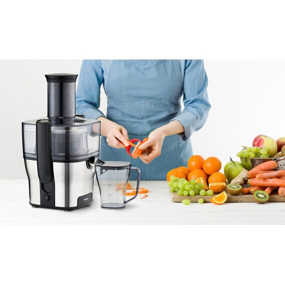 Trisa Pure Juice Zentrifugal-Entsafter 1500 W Schwarz, Silber, 3 image