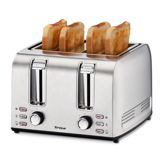 Trisa Toast 4 All 7 4 Scheibe(n) 1500 W Schwarz, Silber
