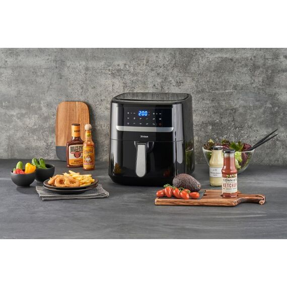 Trisa Crunchy Fry Einzelbild 7,5 l Eigenständig 1800 W Heißluftfritteuse Schwarz, Silber, 2 image