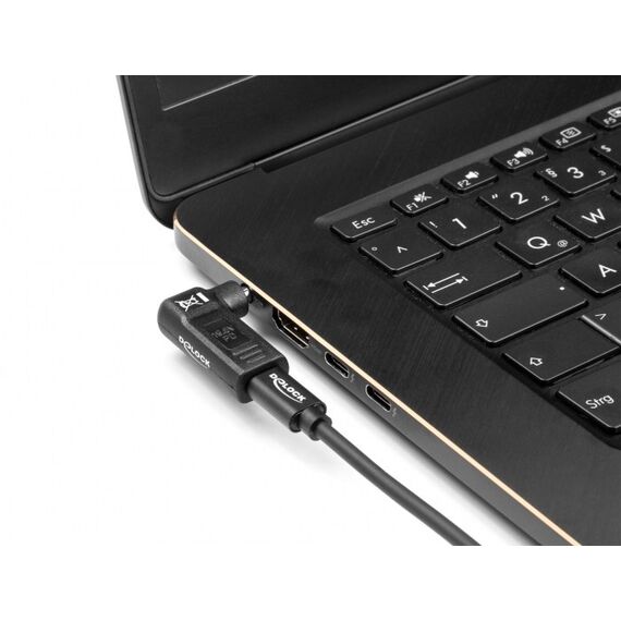 DeLOCK Adapter für Notebook Ladekabel USB Type-C Buchse zu IBM 7,9 x 5,5 mm Stecker 90° gewinkelt, 2 image