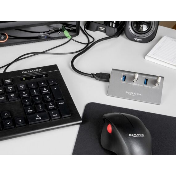 DeLOCK USB 3.2 Gen 2 Hub mit 4 USB Typ-A Ports, 3 image