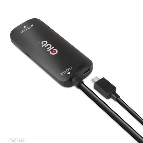 CLUB3D HDMI + Micro USB to USB Type-C 4K120Hz or 8K30Hz M/F Active Adapter, 4 image