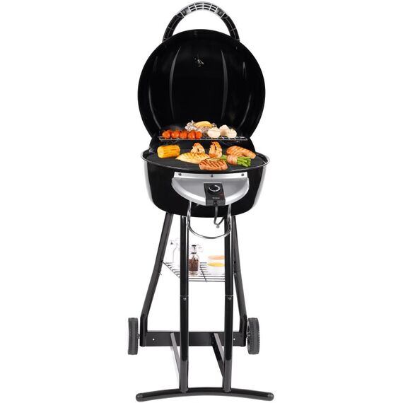 Trisa BBQ Star 2 in 1 Grill Elektrisch + Holzkohle Schwarz, Silber 2000 W