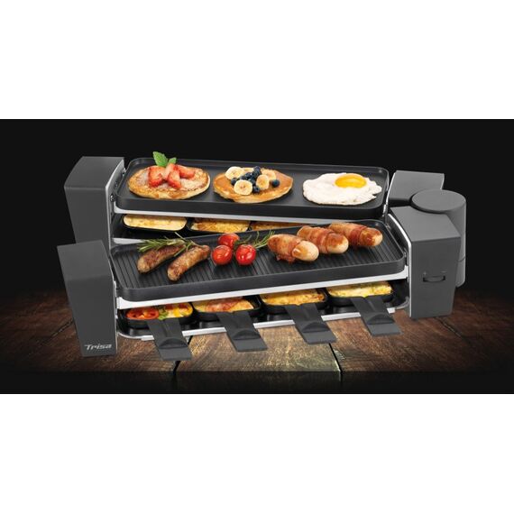 Trisa Raclette & Brunch Raclette Grill 8 Person(en) 1500 W Schwarz, 2 image