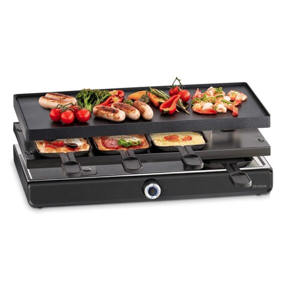 Trisa Pizza per Tutti Raclette Grill 8 Person(en) 1900 W Schwarz