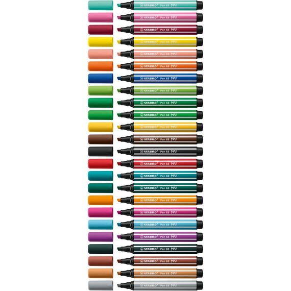 STABILO Pen 68 MAX Filzstift Rot 5 Stück(e), 7 image