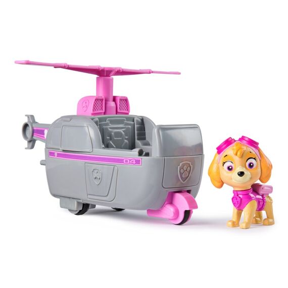 PAW Patrol - Skye-Figur mit Helikopter, stabiles Basis-Fahrzeug (2025), authentisches Spielzeug zur Serie für Kinder ab 3 Jahren