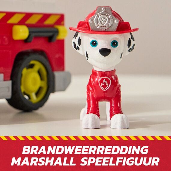 PAW Patrol Fire Rescue - Marshalls Feuerwehr-Fahrzeug mit kippbarer Leiter, Geschoss-Abwurf und Marshall Hundefigur, 7 image