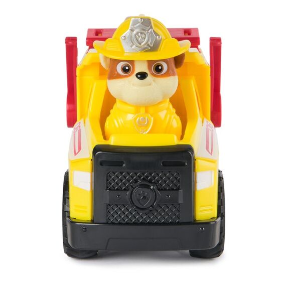 PAW Patrol Fire Rescue - Rubbles Rettungs-Truck mit Schaufel und Geschossen sowie Rubble Hundefigur, 4 image