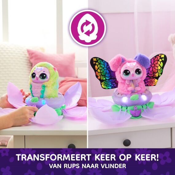Hatchimals Bloomables von - Kittyfly, Interaktives Spielzeug mit Überraschung, doppelter Verwandlung und über 100 Geräuschen und Reaktionen, 4 image