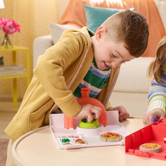Kinetic Sand Squish Pizza Set, 3 image
