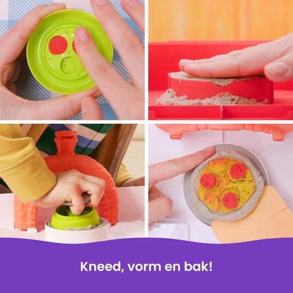 Kinetic Sand Squish Pizza Set, 8 image