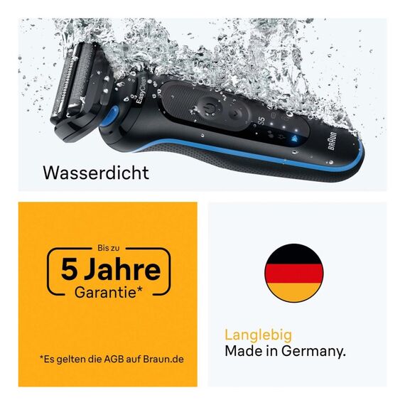 Braun 52-B7650cc Folienschaber Trimmer Schwarz, Blau, 6 image