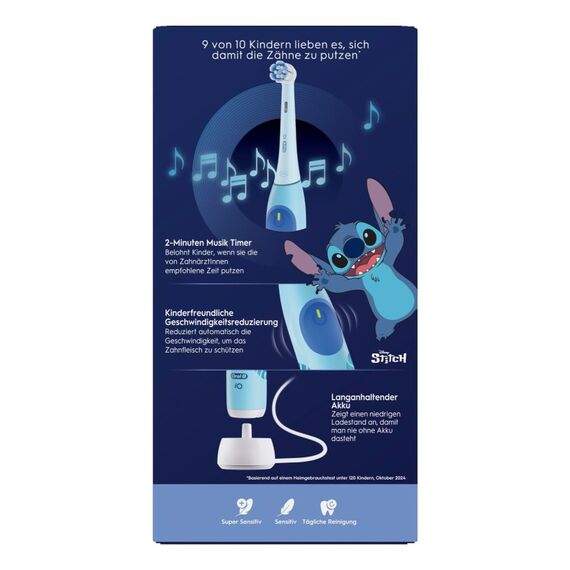 Oral-B iO Kids 6+ Stitch Elektrische Zahnbürste inkl. 1 Aufsteckbürste, 1 Reise-Etui, 3 image