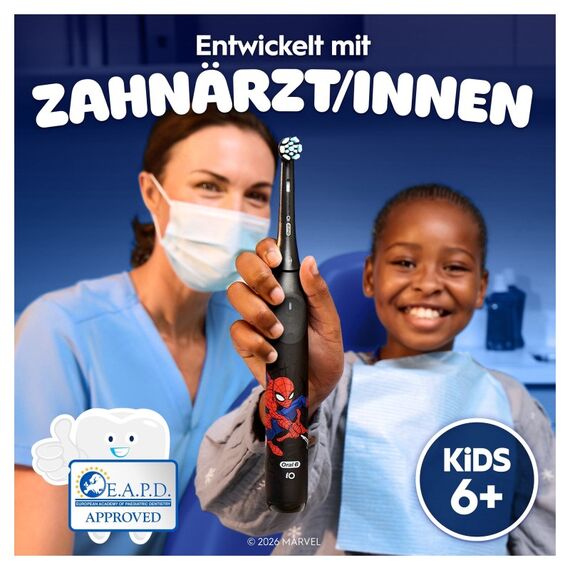 Oral-B iO Kids 6+ Spiderman Elektrische Zahnbürste inkl. 1 Aufsteckbürste, 1 Reise-Etui, 4 image
