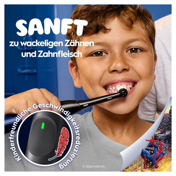 Oral-B iO Kids 6+ Spiderman Elektrische Zahnbürste inkl. 1 Aufsteckbürste, 1 Reise-Etui, 5 image