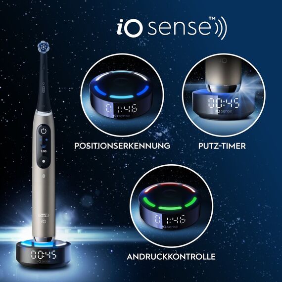 Oral-B iO Series 10 17398125 Elektrische Zahnbürste Erwachsener Vibrierende Zahnbürste Schwarz, 4 image