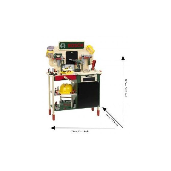 Theo Klein Bosch wooden workbench, 3 image