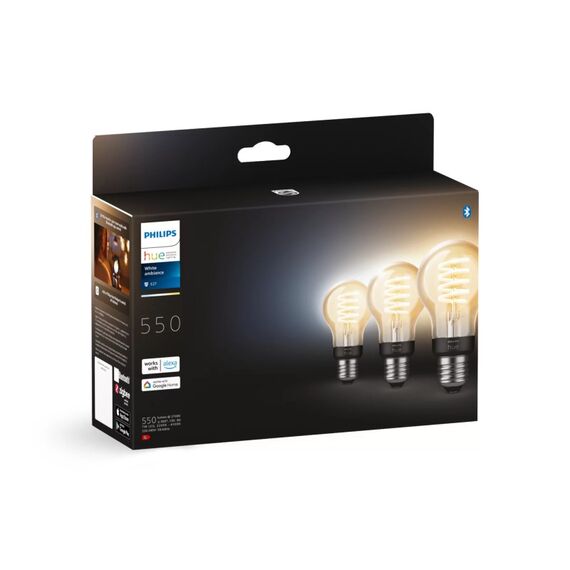 Philips E27 - Filament Lampe A60 Dreierpack - 550, 2 image