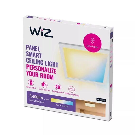 WiZ Deckenpanel 36 W quadratisch, 2 image