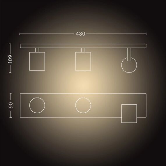 Philips Hue White ambience Runner 3er-Spot, 2 image