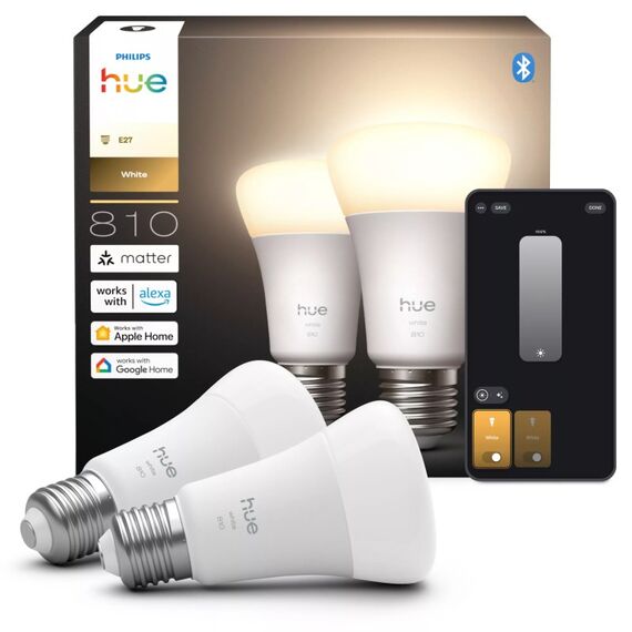 Philips A60 - Smarte Lampe E27 - 810 (Doppelpack), 2 image