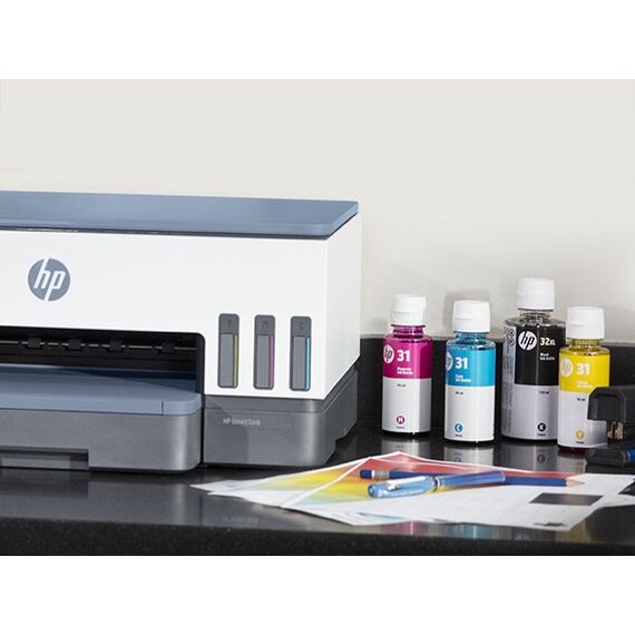 HP Smart Tank 7007 Wireless All-in-One Farbe Drucker, Up to 2 Years of ink included; Two-sided printing; Copier, Scanner, 3 image