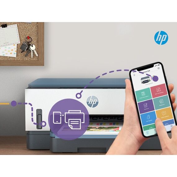HP Smart Tank 7007 Wireless All-in-One Farbe Drucker, Up to 2 Years of ink included; Two-sided printing; Copier, Scanner, 6 image