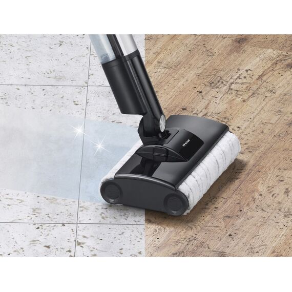 Trisa Wet Clean Comf. T9746 Stabstaubsauger Batterie Trocken&Nass Beutellos 0,4 l 60 W Schwarz, Silber 2 Ah, 3 image