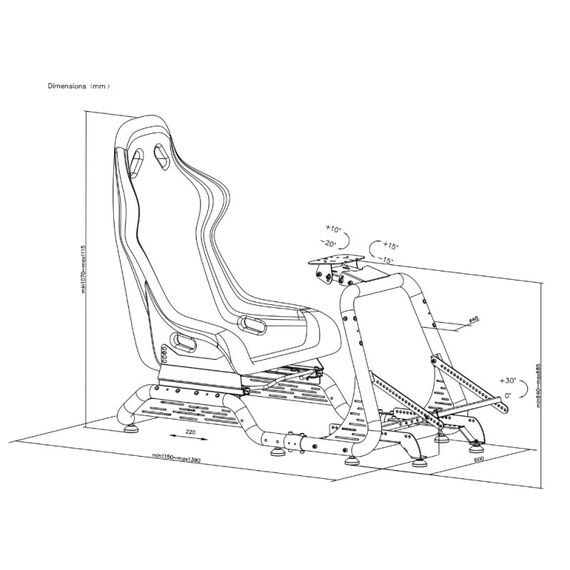 Oplite Cockpit GTR S8 Infinity Rennsport-Cockpit, 7 image