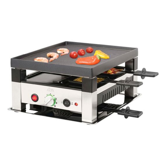 Solis 7611210977568 Raclette Grill 4 Person(en) 1020 W Schwarz, Silber, 2 image