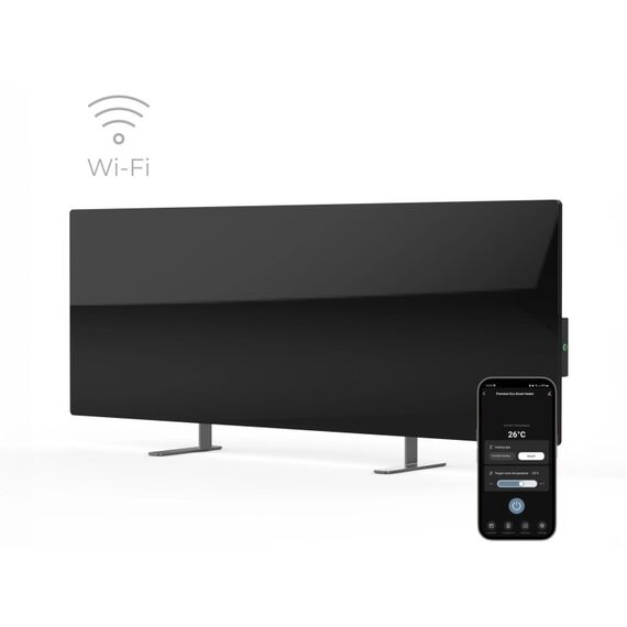 AENO Infrarot Heizkörper Premium Eco Smart LED GH4S 700W BK retail Drinnen Schwarz Infrarot-Heizlüfter, 6 image